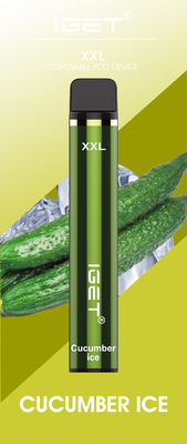 Устранимые вкусов XXL 1800f 7.0ml IGET Vape устранимые 30 курят ручку