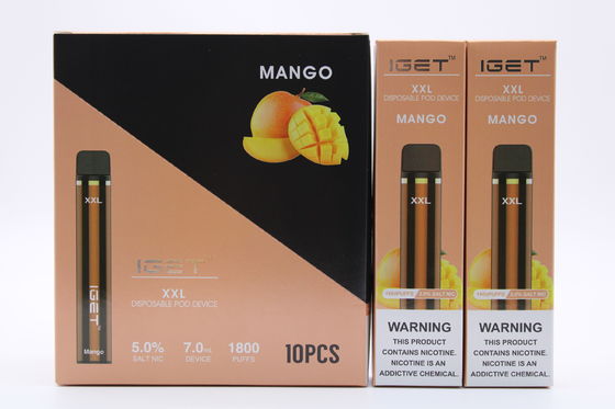 Анти--протекая Refillable стручок системы куря ручку 1800 IGET XXL Vape