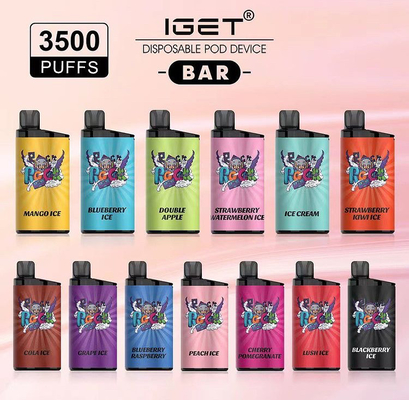 13 вкуса 3500 Адвокатуры ручки IGET Vape слоек наборов ручки vape устранимой подлинных prefilled