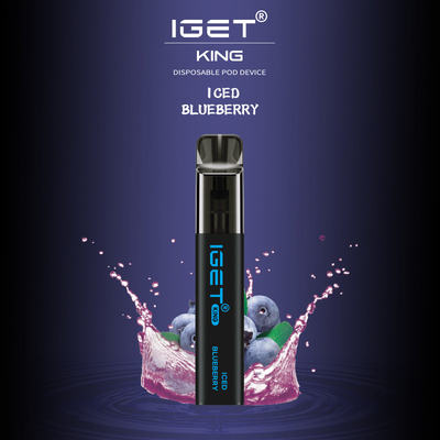 Горячая продавая ручка vape КОРОЛЯ 2600 слоек Австралии IGET устранимая с различным цветом видов выбирает