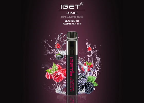 Король 2600 слойки Iget включая никотин устранимое Vape 5% пишет 9 вкусов