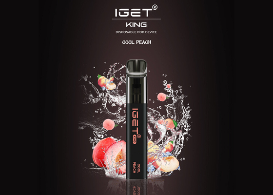 Король 2600 слойки Iget включая никотин устранимое Vape 5% пишет 9 вкусов
