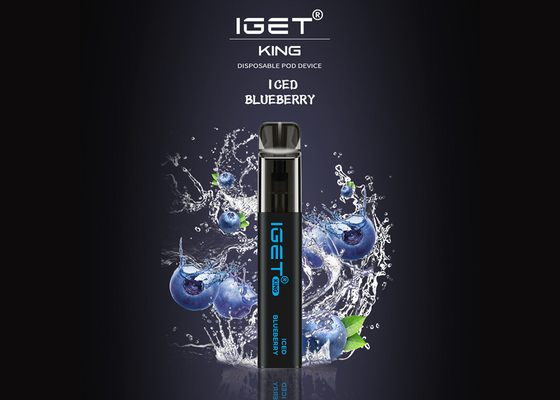 Король 2600 слойки Iget включая никотин устранимое Vape 5% пишет 9 вкусов