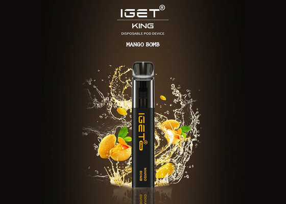 2022 горячее устранимое Vape пишут королю 2600 слойкам Iget никотина 6% доступным