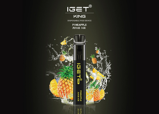 Король 2600 слойки Iget включая никотин устранимое Vape 5% пишет 9 вкусов