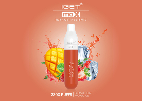 E-сигареты Vape слоек оригинала 2300 Iget Макс 100% прямых связей с розничной торговлей пишут все вкусы видов