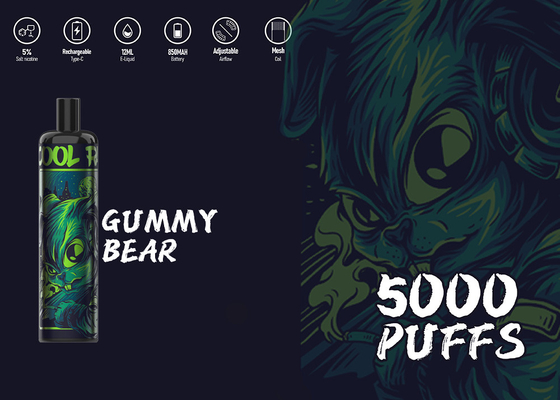 Устранимое Epod Макс 5000 сопит E-сигарета Vape вкуса никотина 5% причудливая