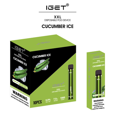 35 видов приправляют различную коробку упаковывая ручку vape соли никотина IGET XXL устранимую 5%