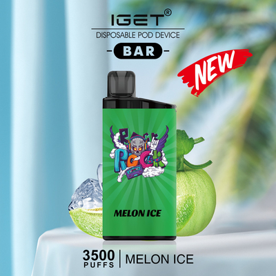 Фабрики никотина слоек 12ml 5% бара 3500 Iget сразу сигарета оптового электронная