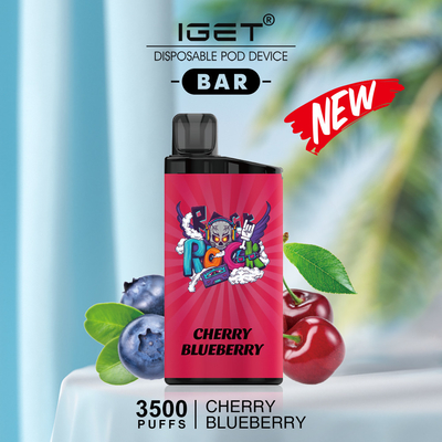Никотин Vapes слоек вкуса 3500 льда банана Адвокатуры IGET в запасе