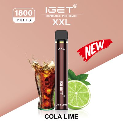 Ручка vape первоначальных слоек xxl 1800 iget сигареты фабрики IGET электронных устранимая