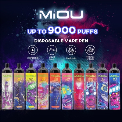 Слоек MiOU устранимые 9000 приправили систему стручка Vape сока Vape поддержанный ODM OEM 750 mAh