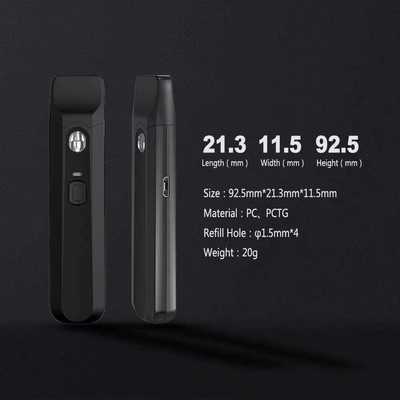 Подогревать со стручком кнопки 1ml 280mAh перезаряжаемые устранимым Vape