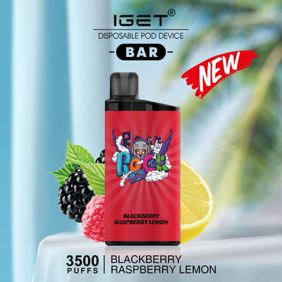 Ручки vape слоек Адвокатуры 3500 Iget лимона поленики ежевики вкусы устранимой новые