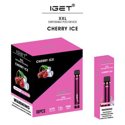 Новый вкус приезжает IGET XXL 1800 СОПИТ лед виноградины ежевики емкости 7ml