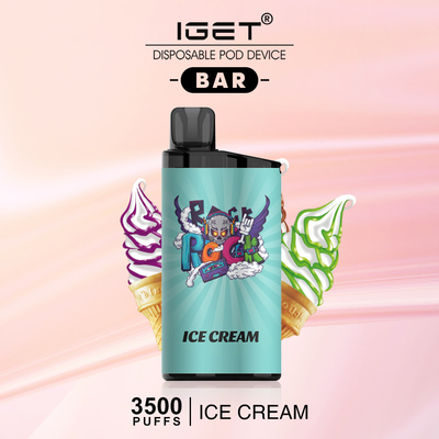 1500mAh батарея устранимое Vape IGET ЗАПИРАЕТ 3500 слоек 25 вкусов доступных