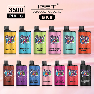 Ручка Vape быстрой АДВОКАТУРЫ вкуса IGET видов соли 20 никотина срочного обслуживания 5% устранимая