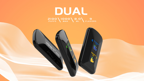 Двойные вкусы в одном приборе устранимом Vape 2100 сопят IGET ДВОЙНОЕ с батареей 1000mah