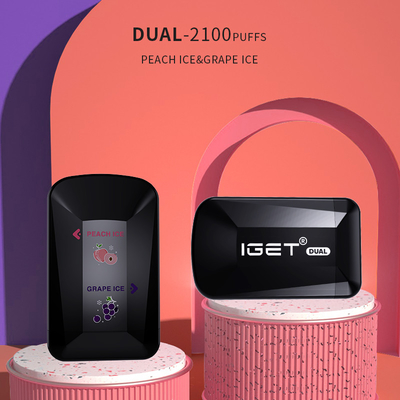 8ml IGET УДВАИВАЮТ 2100 слоек 2 вкуса в 1 Delvice