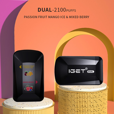 8ml IGET УДВАИВАЮТ 2100 слоек 2 вкуса в 1 Delvice