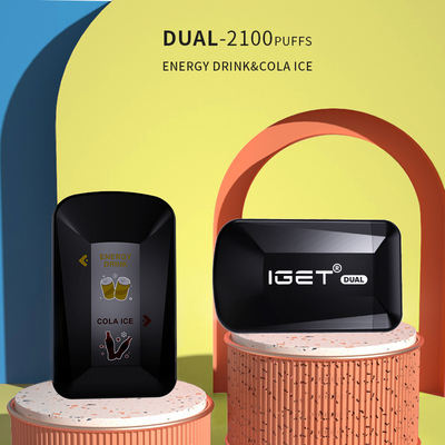 8ml IGET УДВАИВАЮТ 2100 слоек 2 вкуса в 1 Delvice