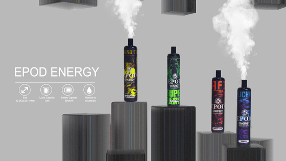 5000 ЭНЕРГИЯ устранимое Vape слоек EPOD пишет никотин 5% 12 вкуса
